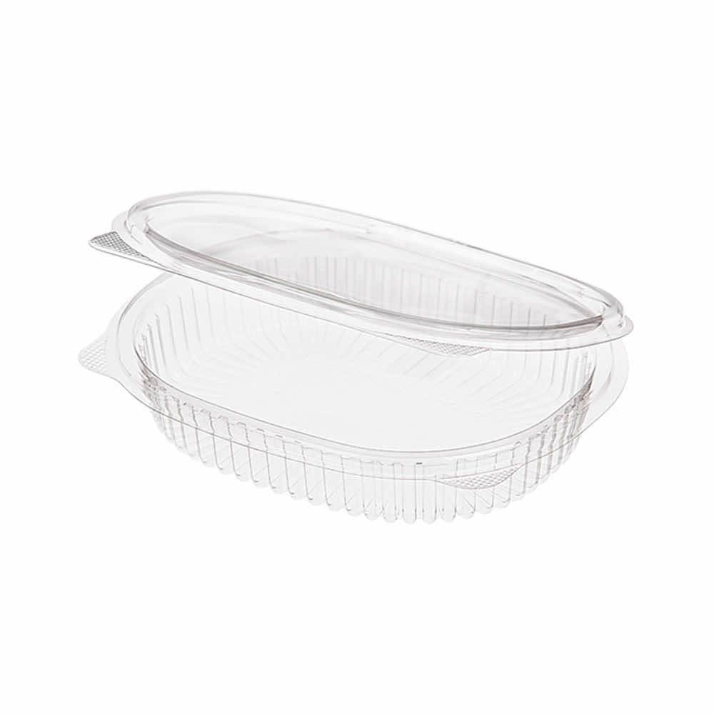 Контейнер овал 250 мл 159х130х29 прозрачный с прозр крышкой РКС-250