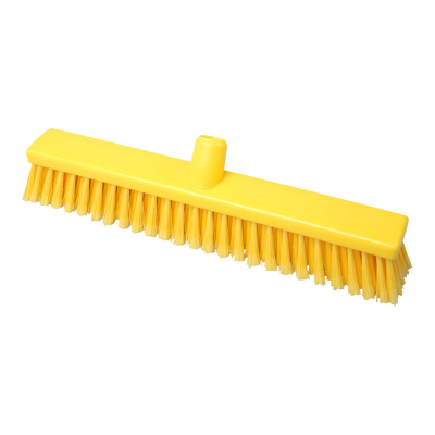 Щетка-скраб-полиэстер-для-пола-300х60мм,-жесткая,-ворс-25-мм,-желтый