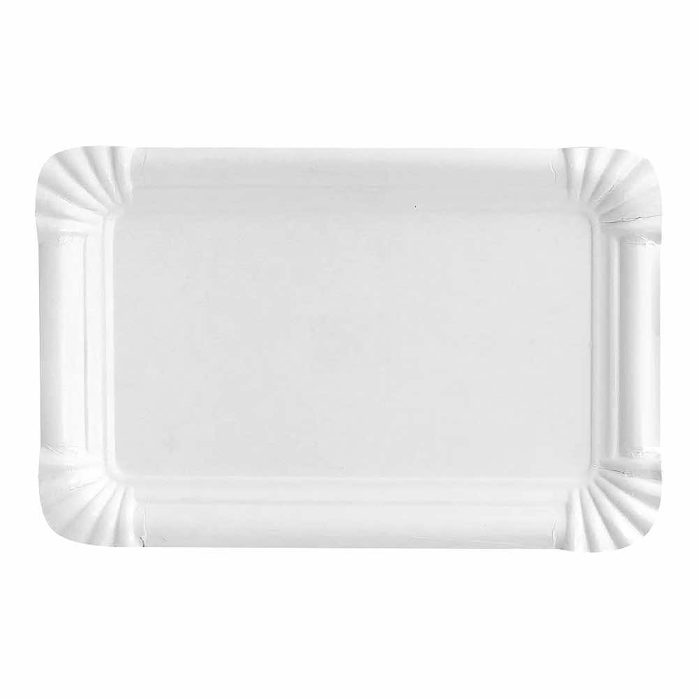 Тарелка-13х20-картонная-белая