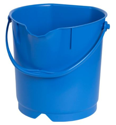 Ведро 9л. пластик противоударный,0,63 кг. синий