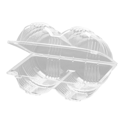 Контейнер-для-пончиков-250-гр-прямоуг-192х127х90-4-х-секц-прозрачный-с-прозр-крышкой-ППП-1604-ППП
