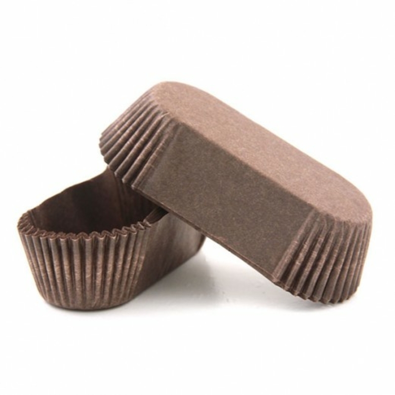 Тарталетка бумажная OV 4 28х78 овал коричневая