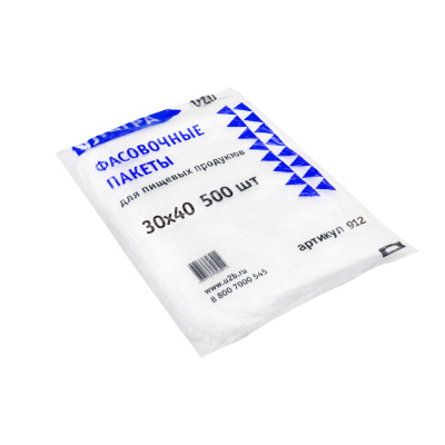 Пакет фасовочный ПНД  30х40  синий (500 шт) УЛЬТРА арт.912
