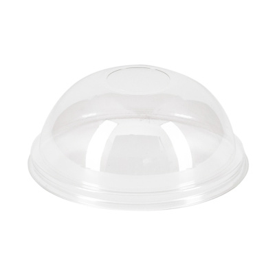 Крышка купольная с отверстием высокая для стакана ПЭТ Вегго (d-95мм)